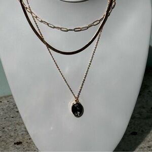 Necklace
NORDSTROM RACK
Elegant Gold and Gray Layered Necklace